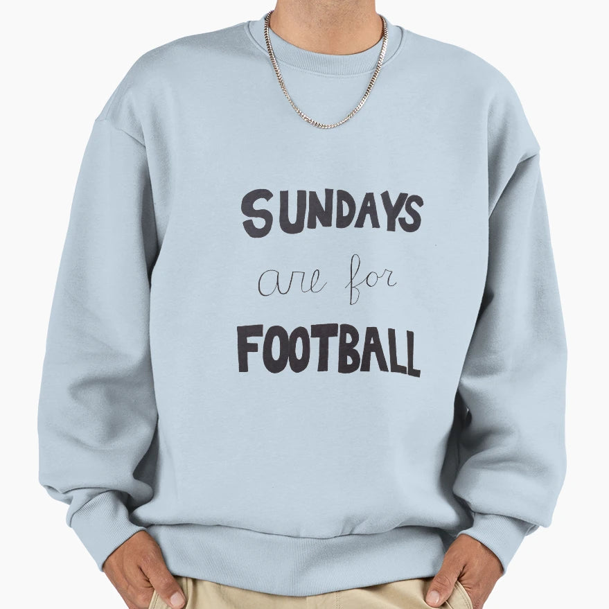 Sundays Are Football Sweatshirt - Minimalist Print Men Women - T-Shirt, Sweatshirt, Hoodie
