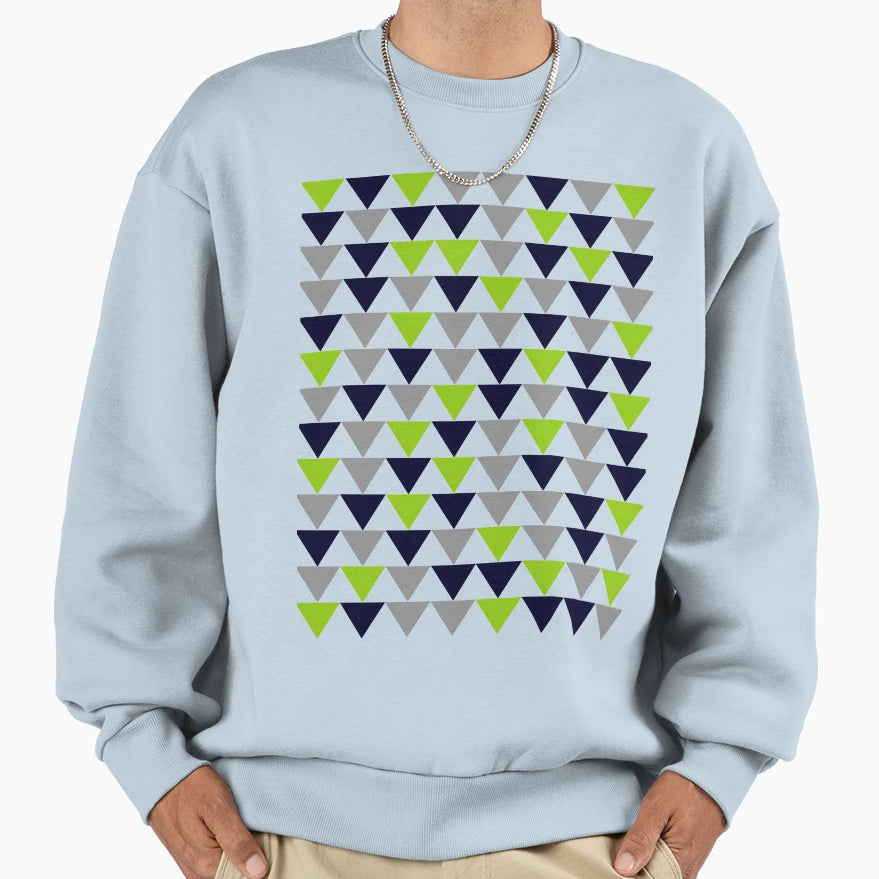 Arrows Lime Green Dark Blue Sweatshirt - Fun Novelty Design for Adults - T-Shirt, Sweatshirt, Hoodie