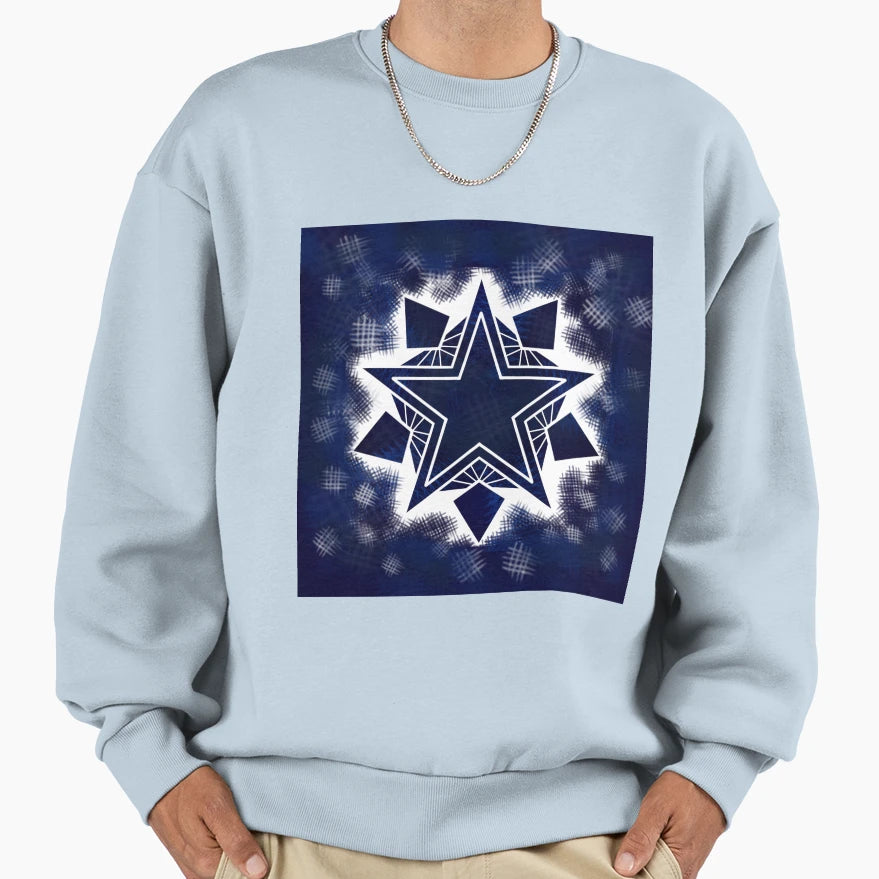 Homespun Star Sweatshirt - Custom Art Print for Adults - T-Shirt, Sweatshirt, Hoodie