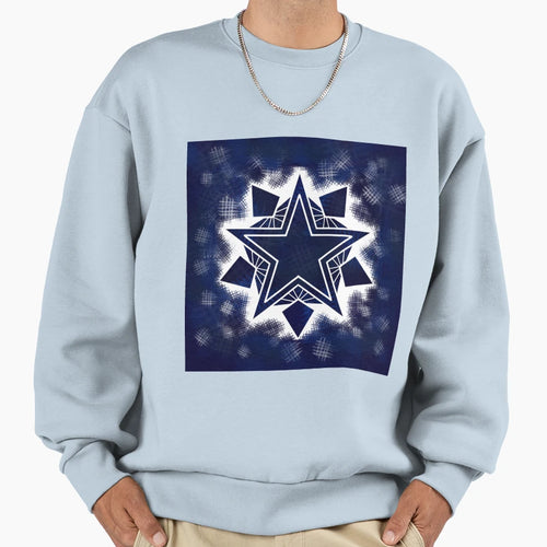 Homespun Star Sweatshirt - Custom Art Print for Adults - T-Shirt, Sweatshirt, Hoodie