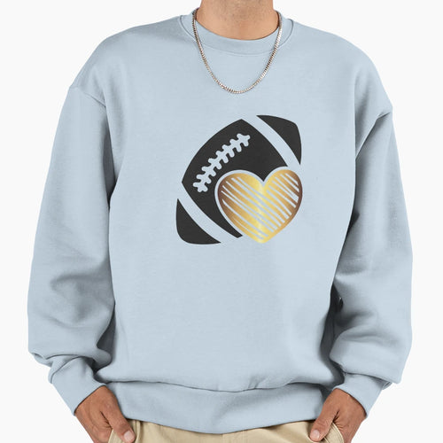 Love Football Sweatshirt - Unique Graphic for Adults - T-Shirt, Sweatshirt, Hoodie