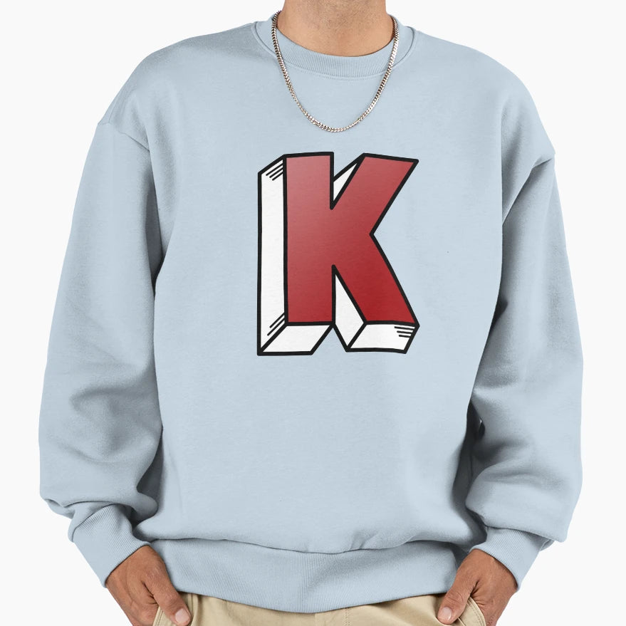 Letter K Sweatshirt - Graphic Print Unisex - T-Shirt, Sweatshirt, Hoodie