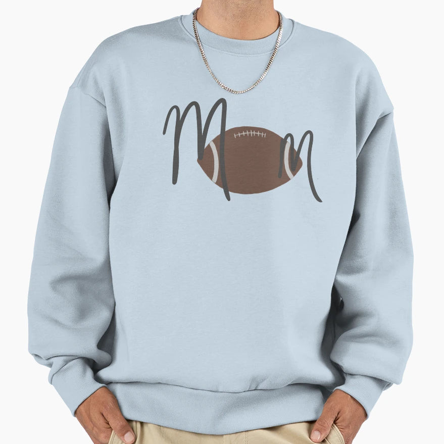 Football Mom Sweatshirt - Minimalist Print Men Women - T-Shirt, Sweatshirt, Hoodie