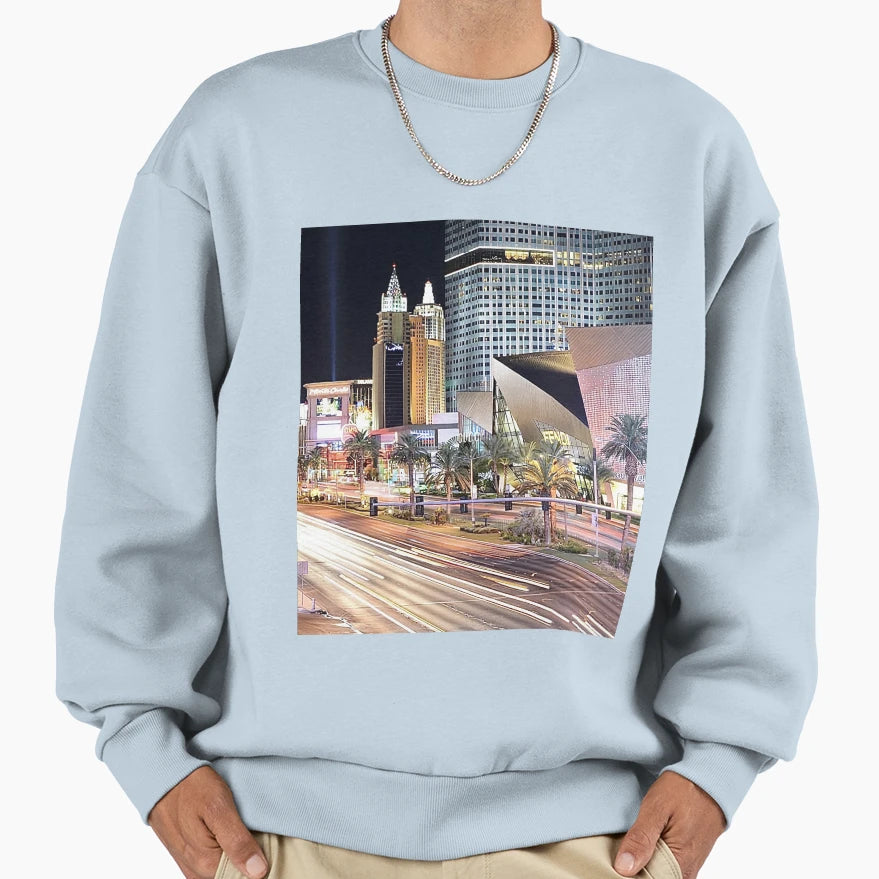 City Aesthetic Sweatshirt - Custom Art Print Men Women - T-Shirt, Sweatshirt, Hoodie