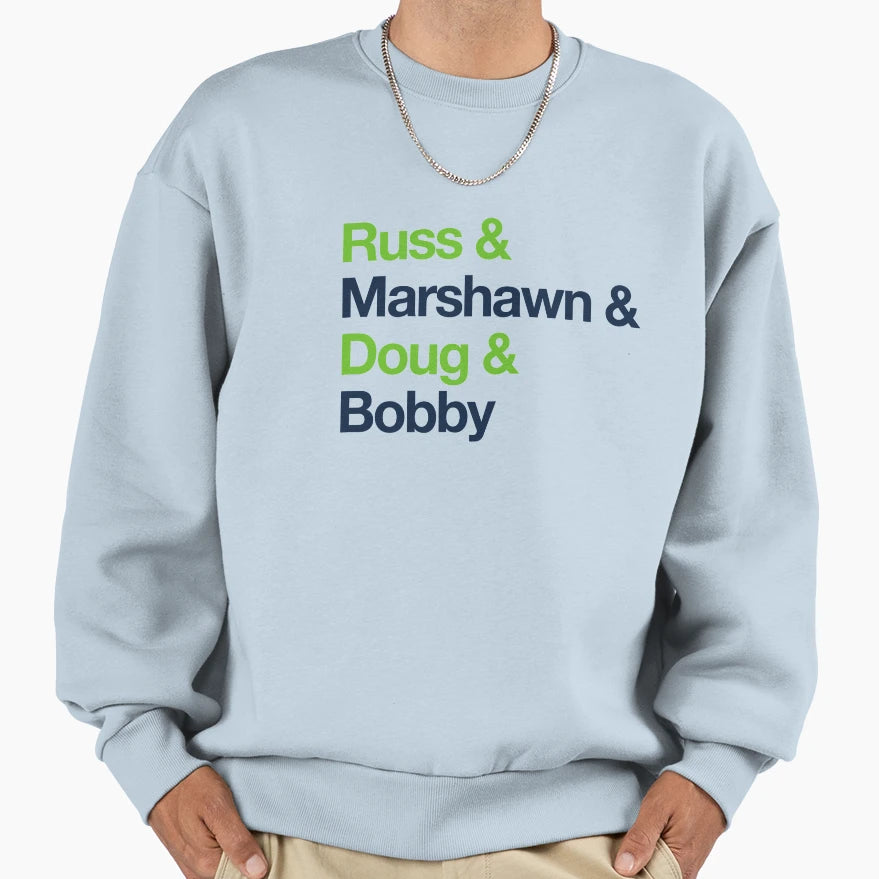 Seattle Superbowl Legends Sweatshirt - Streetwear Style for Adults - T-Shirt, Sweatshirt, Hoodie