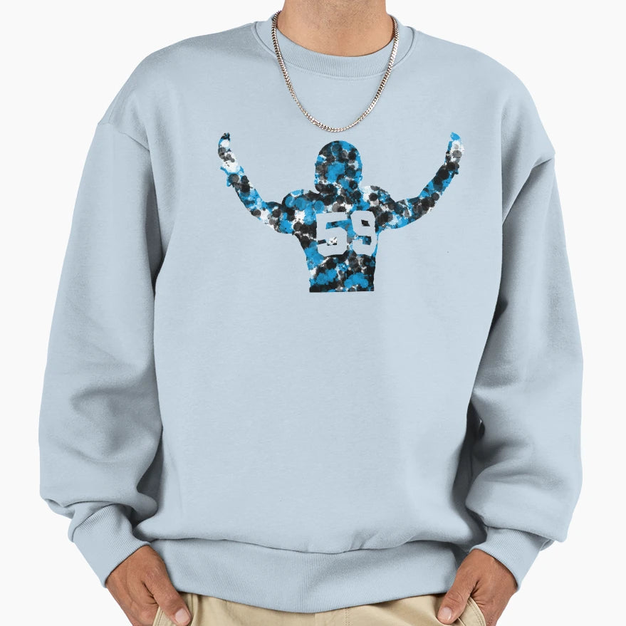 Splatter Kuechly Sweatshirt - Aesthetic Graphic for Adults - T-Shirt, Sweatshirt, Hoodie