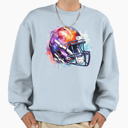 Football Helmet Sweatshirt - Unique Graphic for Adults - T-Shirt, Sweatshirt, Hoodie