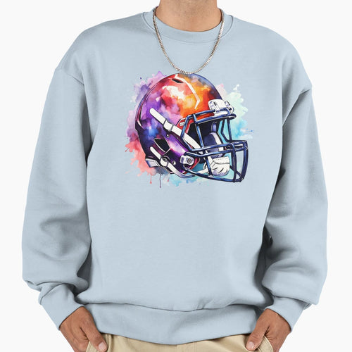Football Helmet Sweatshirt - Unique Graphic for Adults - T-Shirt, Sweatshirt, Hoodie