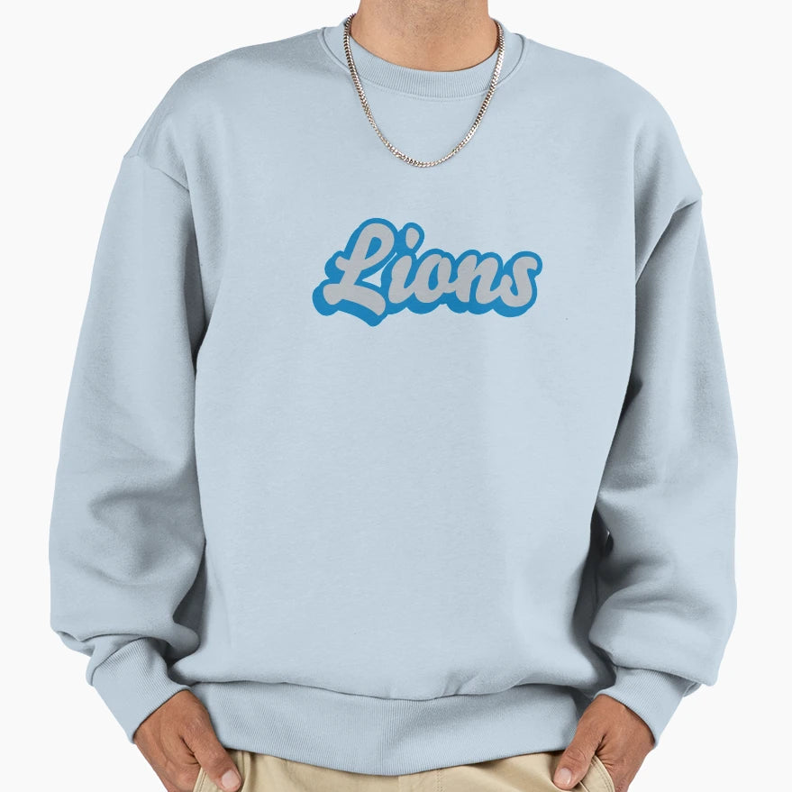 Styled Lions Sweatshirt - Trendy Graphic Men Women - T-Shirt, Sweatshirt, Hoodie
