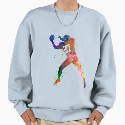 American Football Player Catching Sweatshirt - Streetwear Style Unisex - T-Shirt, Sweatshirt, Hoodie