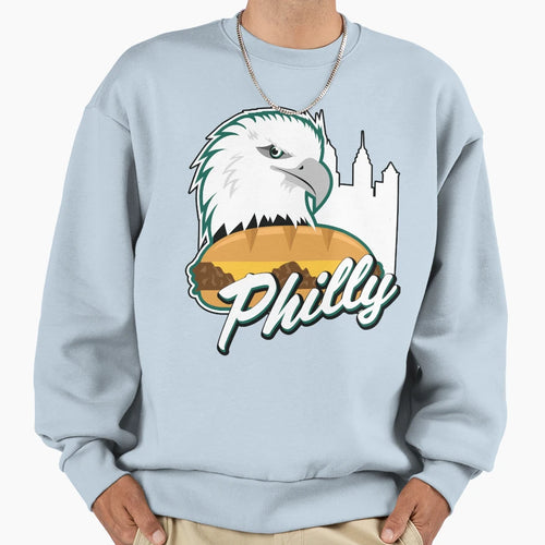 Eagle Cheesesteak Sweatshirt - Aesthetic Graphic Unisex - T-Shirt, Sweatshirt, Hoodie
