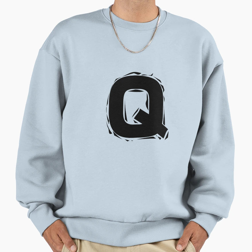 Letter Q Costume Vantage Sweatshirt - Unique Graphic for Adults - T-Shirt, Sweatshirt, Hoodie