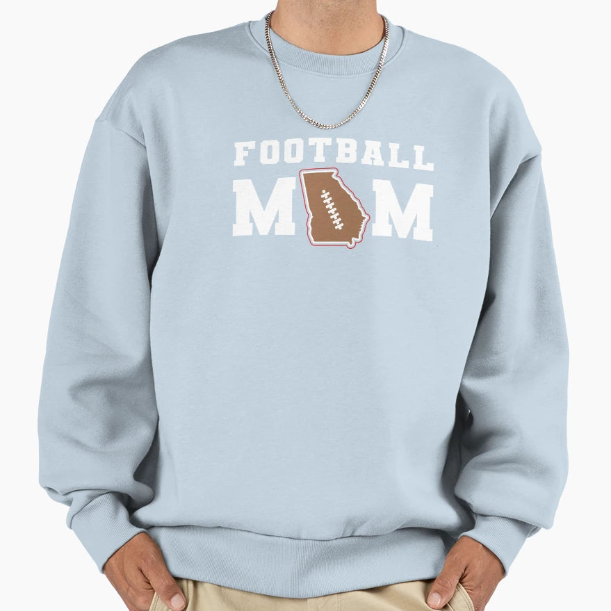 Georgia Football Mom T-Shirt - Fun Novelty Design Men Women - T-Shirt, Sweatshirt, Hoodie