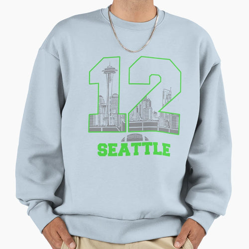 12Th Seattle Football Sweatshirt - Unique Graphic Unisex - T-Shirt, Sweatshirt, Hoodie
