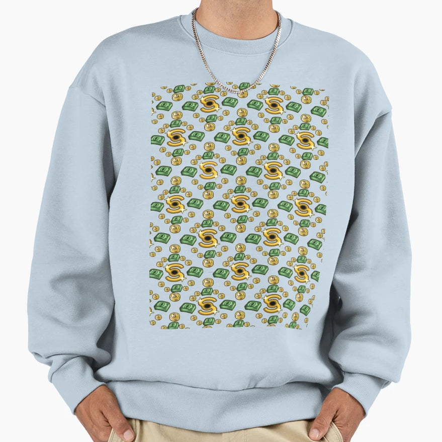 Copy Sims 4 Money Cheat Pattern 3 Sweatshirt - Custom Art Print for Adults - T-Shirt, Sweatshirt, Hoodie