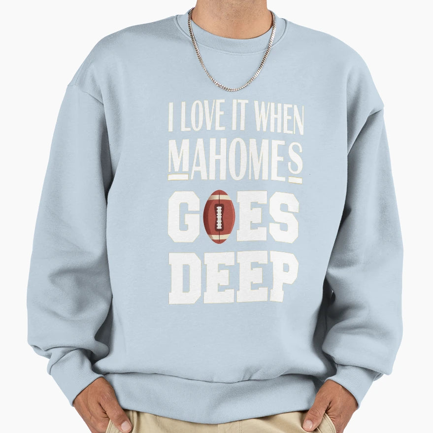 Funny Fantasy Football Mahomes I Love T-Shirt - Streetwear Style Men Women - T-Shirt, Sweatshirt, Hoodie