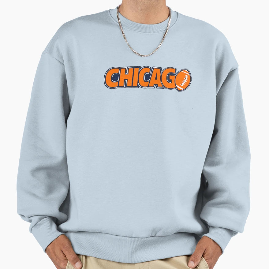 Chicago Football Sweatshirt - Unique Graphic for Adults - T-Shirt, Sweatshirt, Hoodie