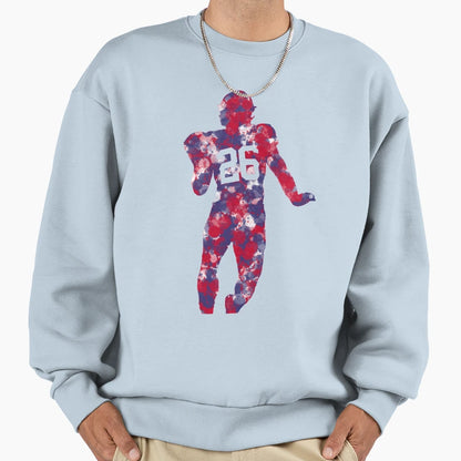 Splatter Saquon Sweatshirt - Novelty Apparel Unisex - T-Shirt, Sweatshirt, Hoodie