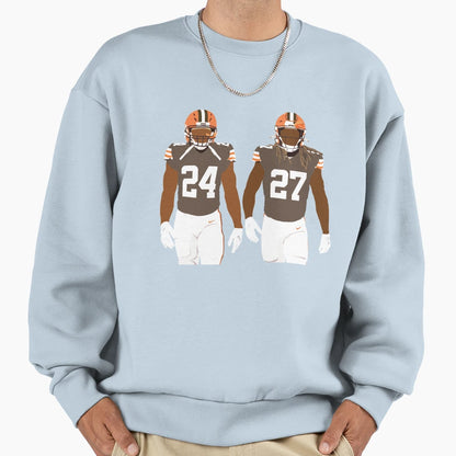 Nick Chubb Kareem Hunt Sweatshirt - Minimalist Print Unisex - T-Shirt, Sweatshirt, Hoodie