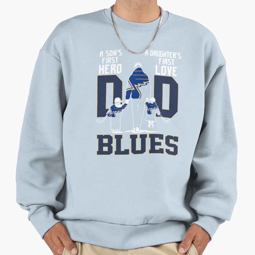 St Louis Dad Son Euro S First Hero Sweatshirt - Minimalist Print Unisex - T-Shirt, Sweatshirt, Hoodie