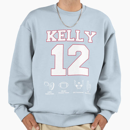 Jim Kelly Career Sweatshirt - Aesthetic Graphic for Adults - T-Shirt, Sweatshirt, Hoodie
