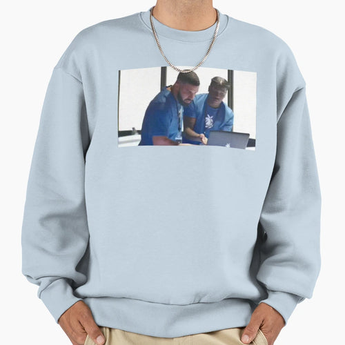 Drake Fixing Lil Yachty Computer Sweatshirt - Aesthetic Graphic Unisex - T-Shirt, Sweatshirt, Hoodie