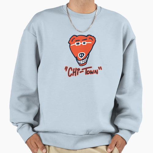 Chicago Da Bear Navy Sweatshirt - Custom Art Print Men Women - T-Shirt, Sweatshirt, Hoodie