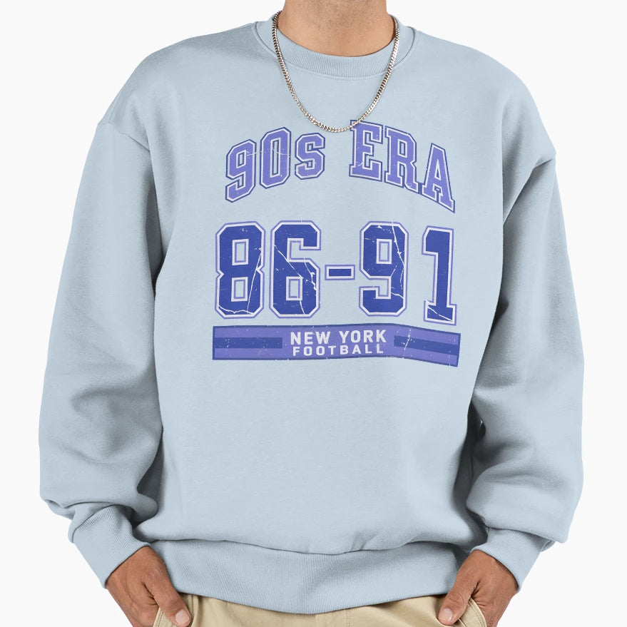New York Football 1986 1991 90S Era Sweatshirt - Aesthetic Graphic Unisex - T-Shirt, Sweatshirt, Hoodie