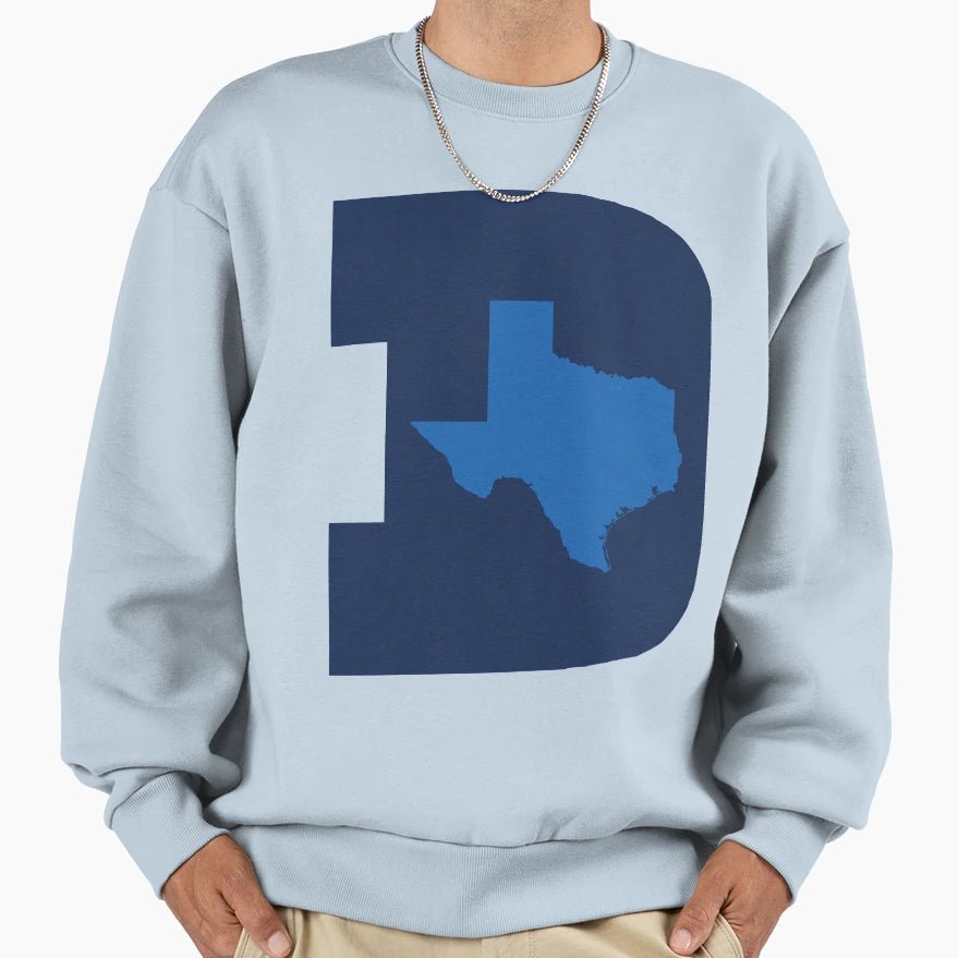 D Texas B Ball Blues Sweatshirt - Trendy Graphic for Adults - T-Shirt, Sweatshirt, Hoodie
