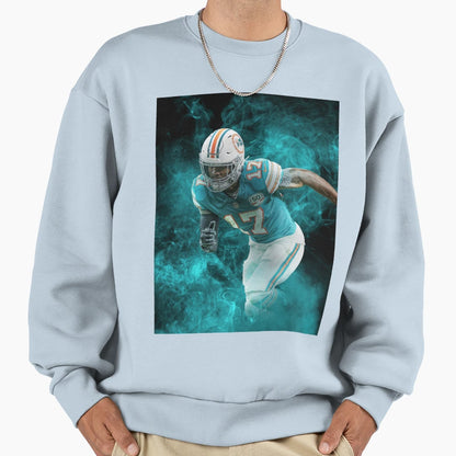Jaylen Waddle Miami Sports Art Sweatshirt - Aesthetic Graphic Unisex - T-Shirt, Sweatshirt, Hoodie