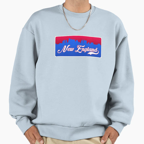 New England Football Skyline Sweatshirt - Unique Graphic Unisex - T-Shirt, Sweatshirt, Hoodie