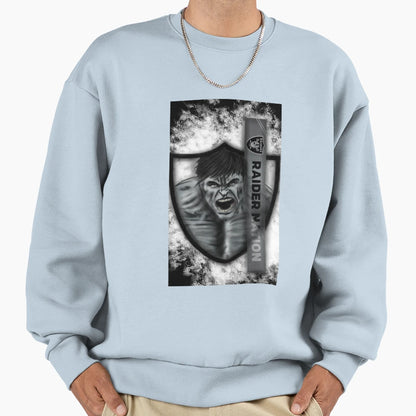 Raiders Smash Sweatshirt - Unique Graphic for Adults - T-Shirt, Sweatshirt, Hoodie