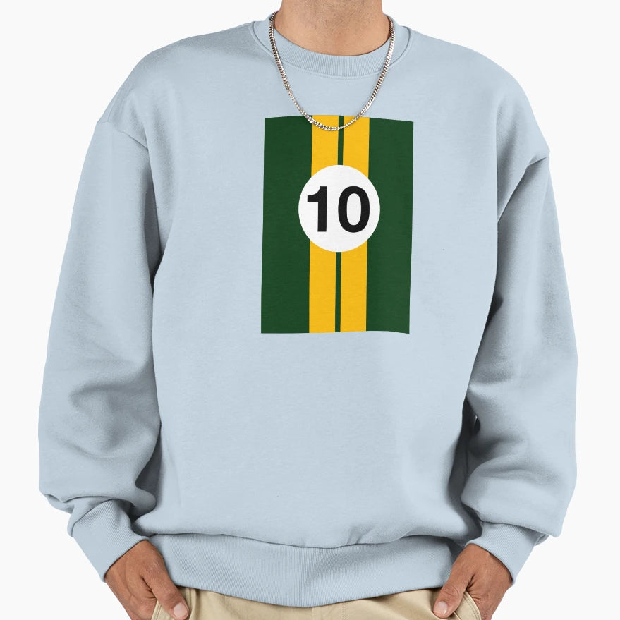 British Racing Green And Yellow Sweatshirt - Custom Art Print Unisex - T-Shirt, Sweatshirt, Hoodie