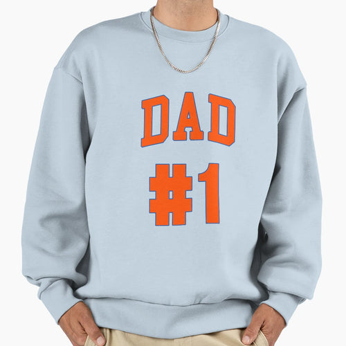 1 Dad Sweatshirt - Trendy Graphic for Adults - T-Shirt, Sweatshirt, Hoodie