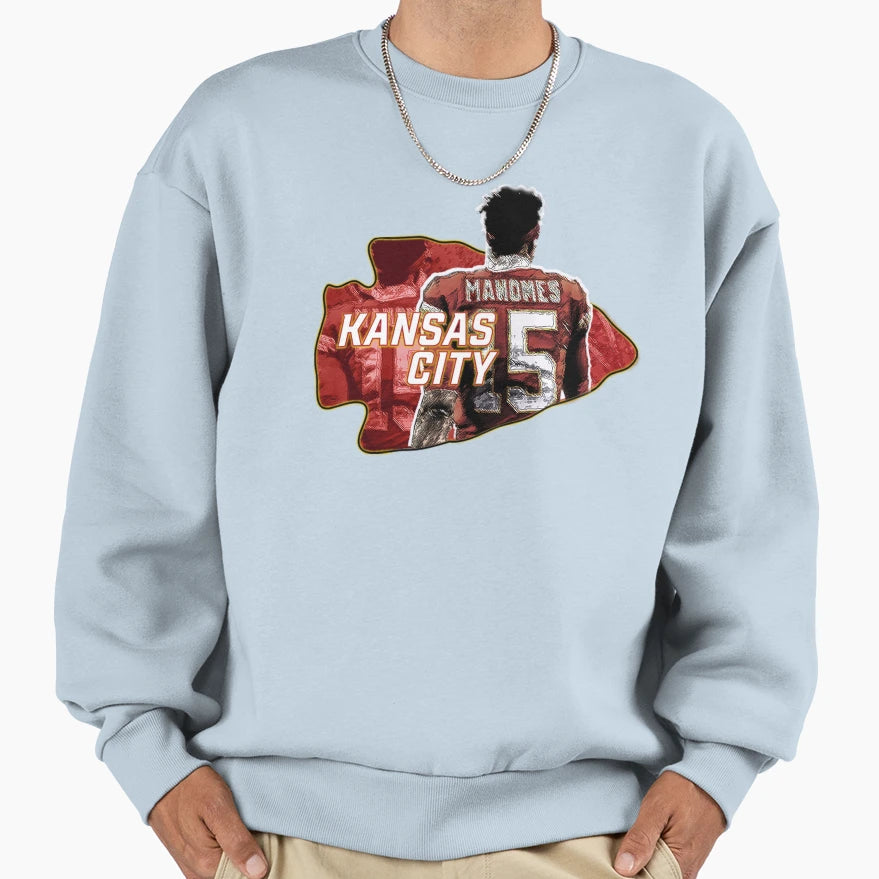 Kansas City Football Sweatshirt - Trendy Graphic Unisex - T-Shirt, Sweatshirt, Hoodie