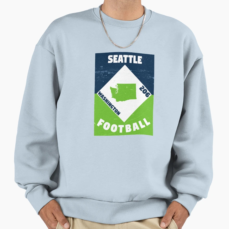Seattle Football Sweatshirt - Casual Everyday Wear Unisex - T-Shirt, Sweatshirt, Hoodie