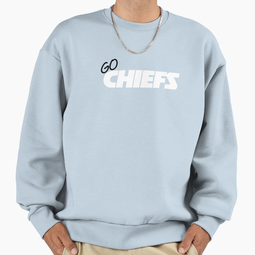 Go Chiefs Sweatshirt - Custom Art Print for Adults - T-Shirt, Sweatshirt, Hoodie