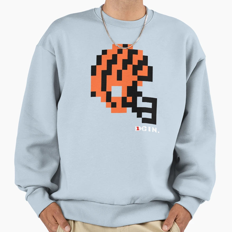 Cin Helmet Tecmo Bowl T-Shirt - Trendy Graphic Unisex - T-Shirt, Sweatshirt, Hoodie