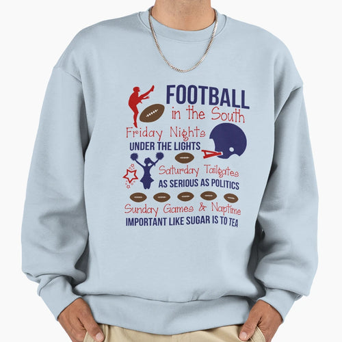 Football South Sweatshirt - Minimalist Print Men Women - T-Shirt, Sweatshirt, Hoodie