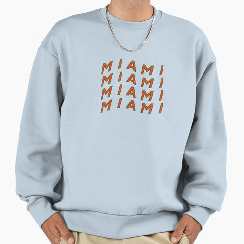 Miami Quad Sweatshirt - Unique Graphic Unisex - T-Shirt, Sweatshirt, Hoodie