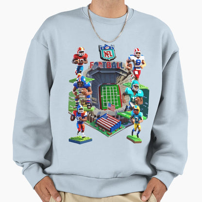 American Foot Ball Sweatshirt - Casual Everyday Wear Men Women - T-Shirt, Sweatshirt, Hoodie