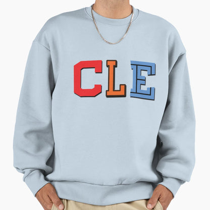 Cle Triple Threat Sweatshirt - Minimalist Print Unisex - T-Shirt, Sweatshirt, Hoodie