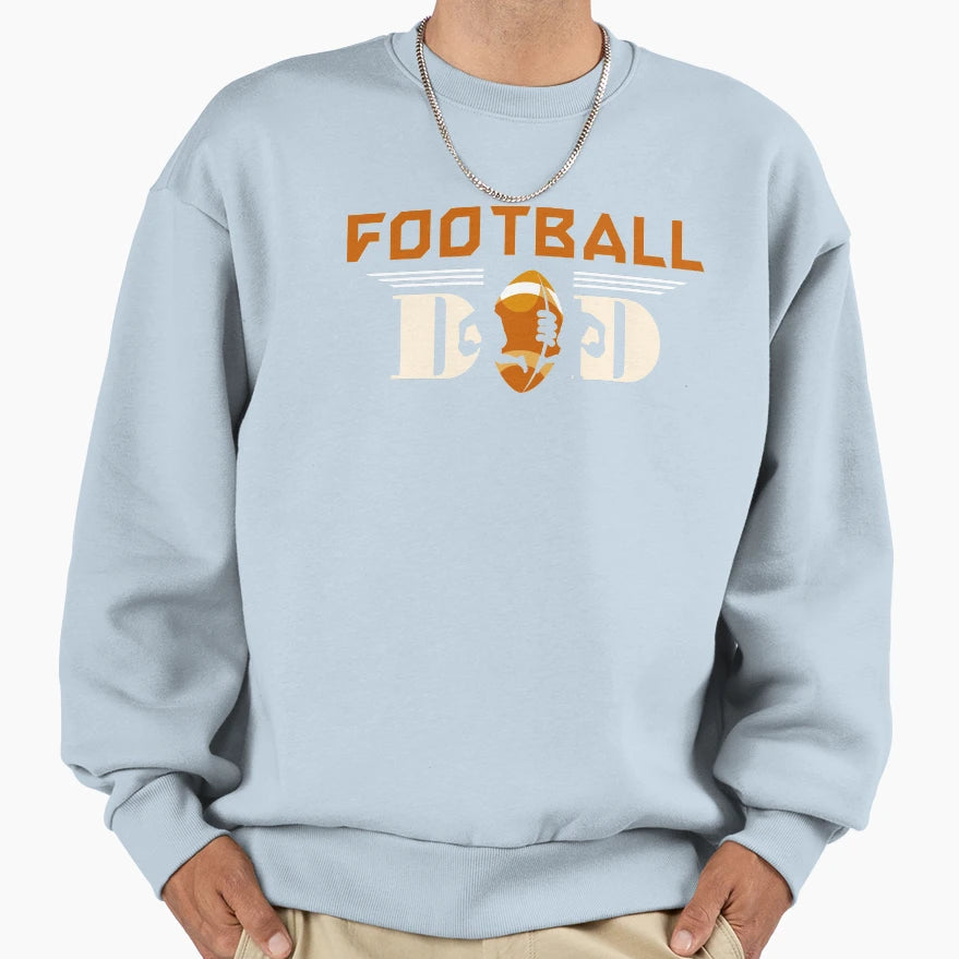 Fathers Day Football Dad Fathers Day T-Shirt - Unique Graphic Men Women - T-Shirt, Sweatshirt, Hoodie