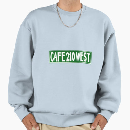 Cafe 210 West Sweatshirt - Minimalist Print Unisex - T-Shirt, Sweatshirt, Hoodie