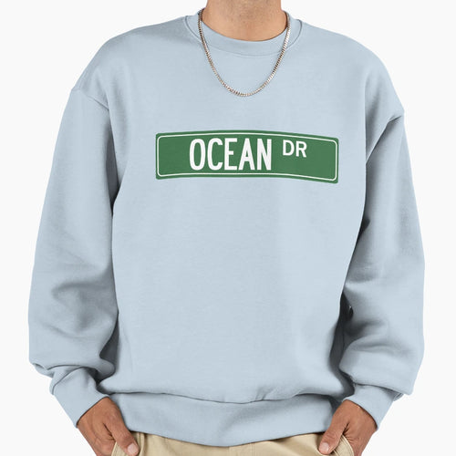 Ocean Dr Sweatshirt - Aesthetic Graphic for Adults - T-Shirt, Sweatshirt, Hoodie
