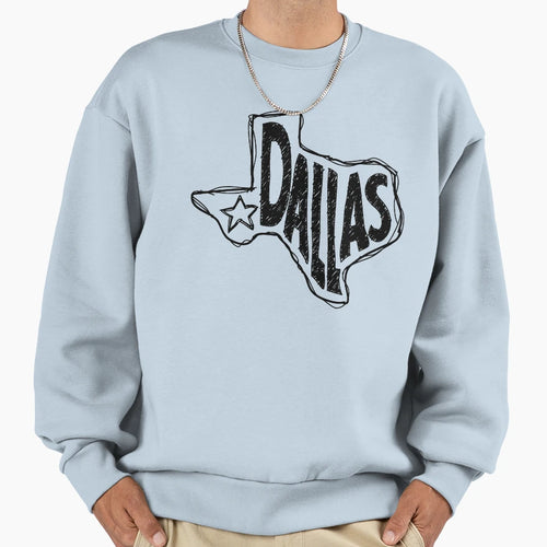 Dallas Texas Sweatshirt - Fun Novelty Design for Adults - T-Shirt, Sweatshirt, Hoodie