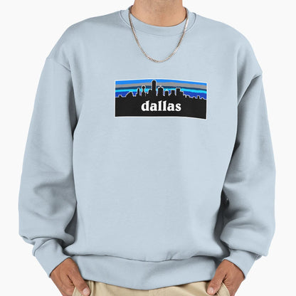 Dallas Cityscape Football Sweatshirt - Casual Everyday Wear Unisex - T-Shirt, Sweatshirt, Hoodie