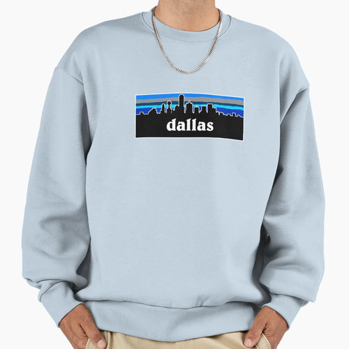 Dallas Cityscape Football Sweatshirt - Casual Everyday Wear Unisex - T-Shirt, Sweatshirt, Hoodie