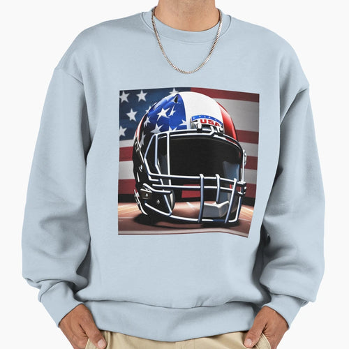 Usa Football Gridiron Sweatshirt - Minimalist Print for Adults - T-Shirt, Sweatshirt, Hoodie