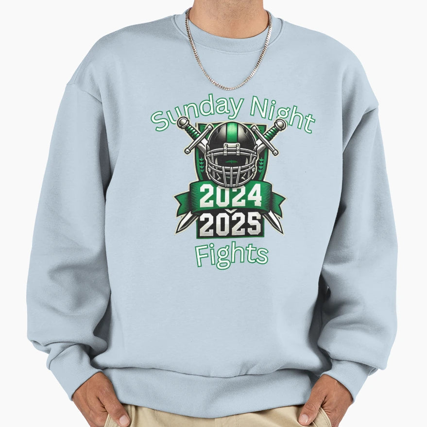 Custom Order Sunday Nights Fights Sweatshirt - Trendy Graphic for Adults - T-Shirt, Sweatshirt, Hoodie